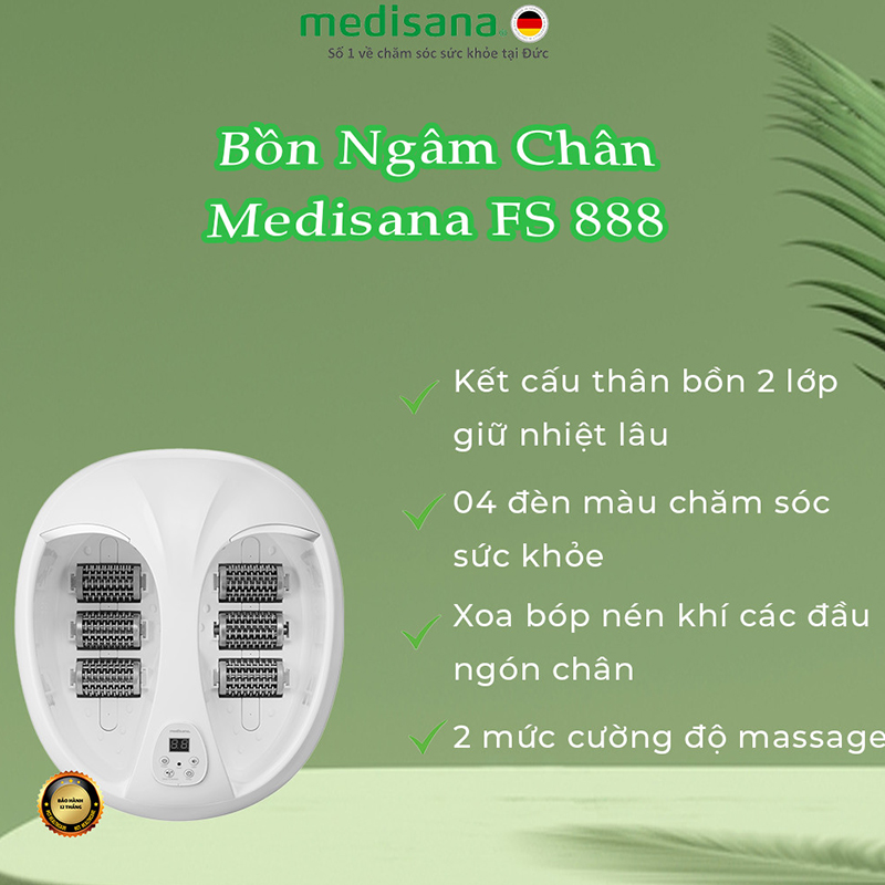 Bồn Ngâm Massage Chân Tự Động Medisana FS888